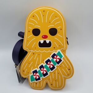 Loungefly Disney Parks Star Wars Chewbacca Holiday Gingerbread Crossbody Bag
